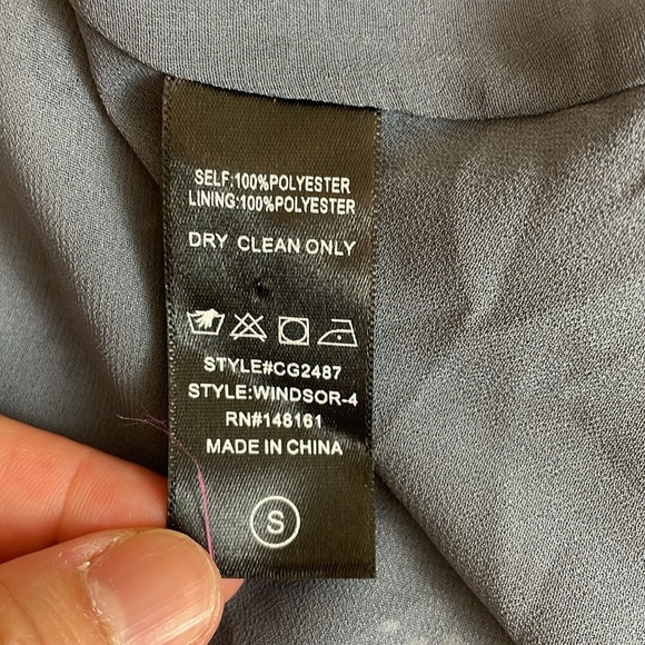 Buddy Love Blue Bishop Sleeve Mock Neck Dress Small - Picture 8 of 10